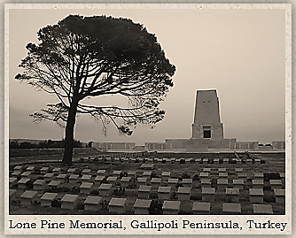 Lone Pine Memorial, Gallipoli Peninsular, Turkey