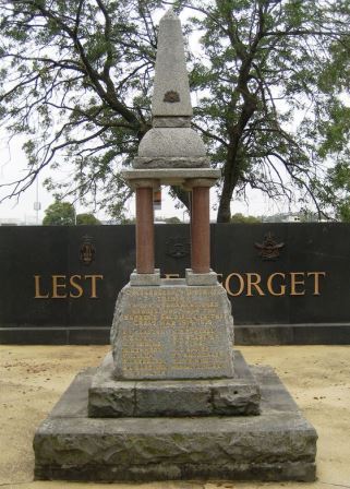 The Memorial today in War Memorial Park