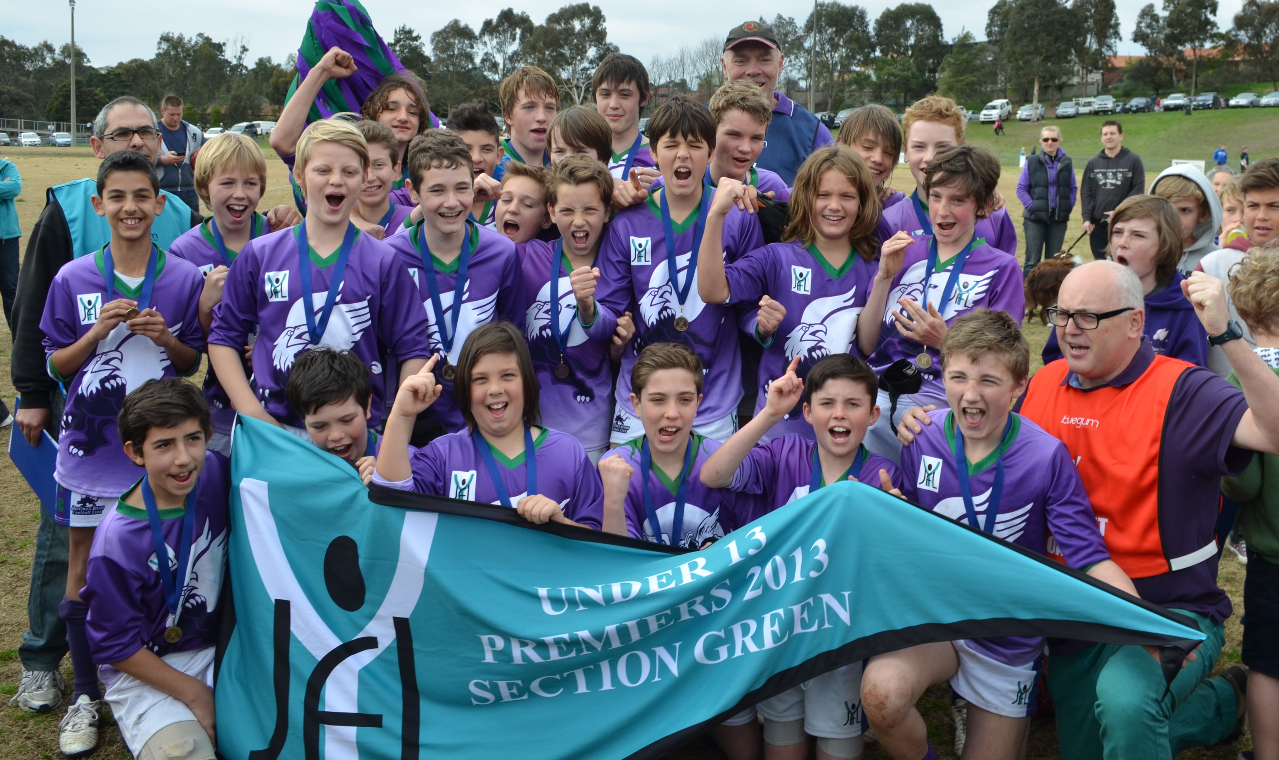 The Brunswick U13 Dragons of 2013. Photo: Will Gleeson