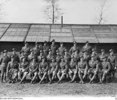 Group portrait of the officers of the 46th Battalion.